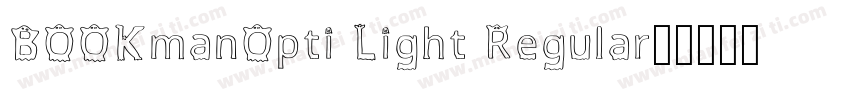 BOOKmanOpti Light Regular字体转换